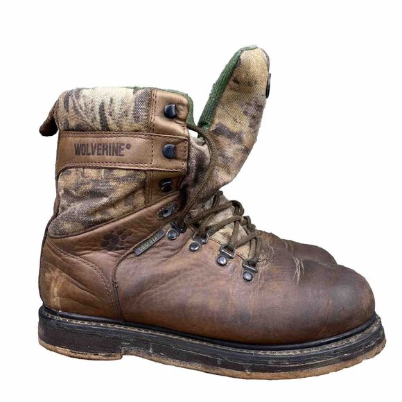 Wolverine Camo Waterproof Hunting Leather Boots - Picture 10 of 10